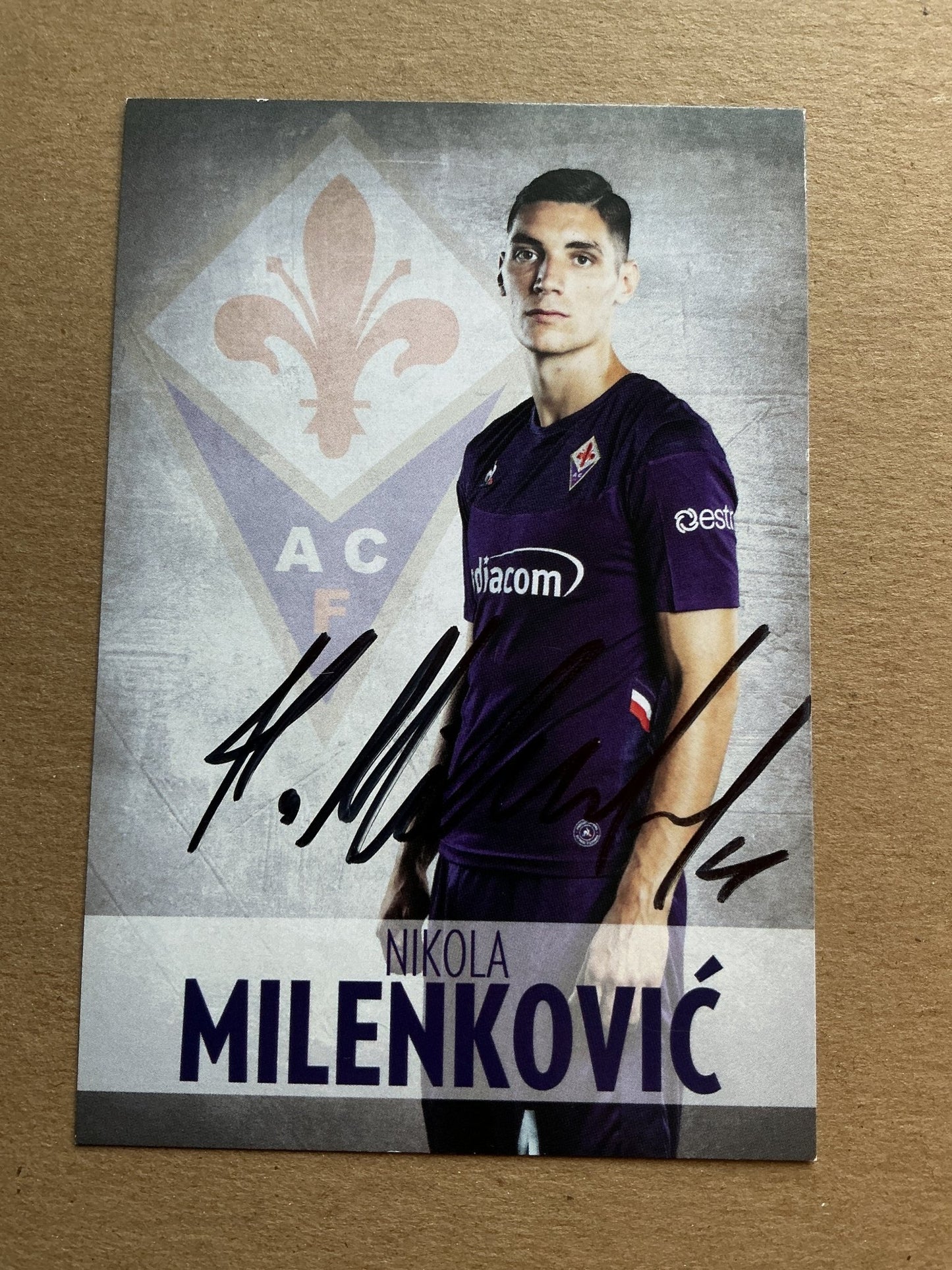 Nikola Milenković, Serbia 🇷🇸 ACF Fiorentina 2019/20 hand signed - Autographs-World