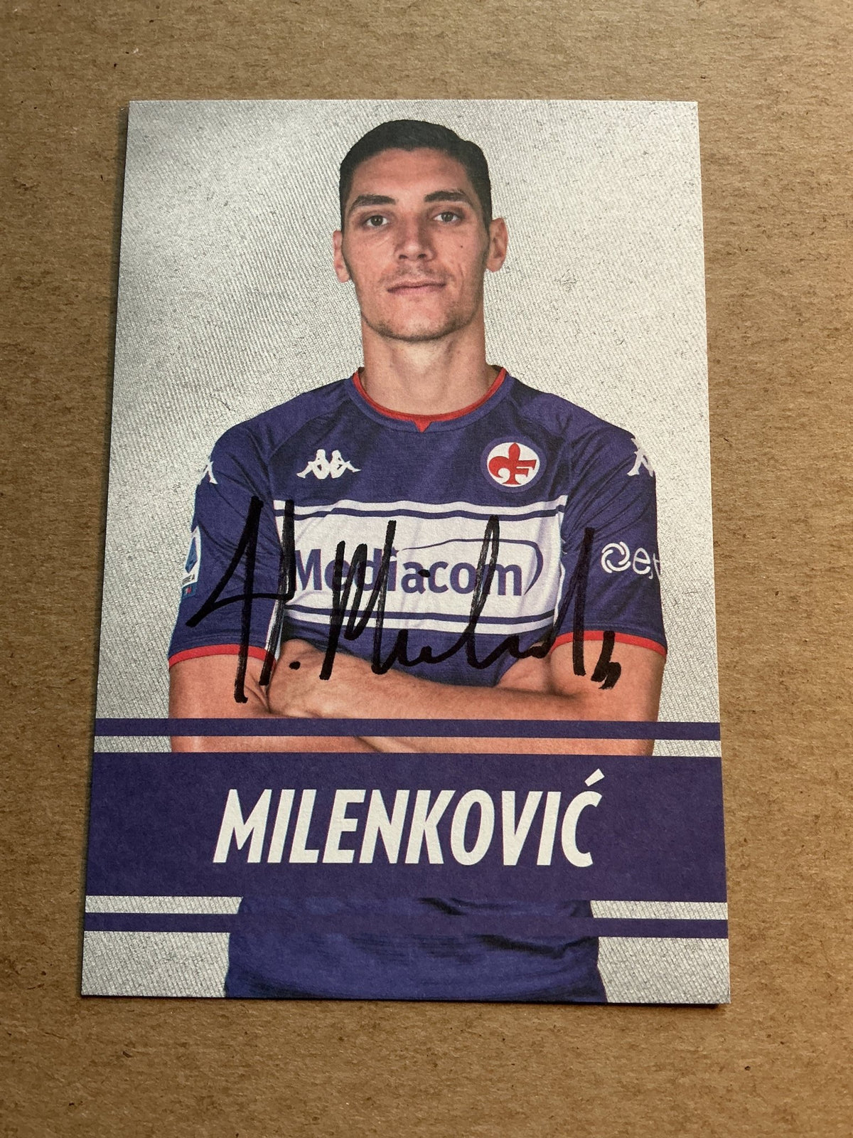 Nikola Milenković, Serbia 🇷🇸 ACF Fiorentina 2021/22 hand signed - Autographs-World