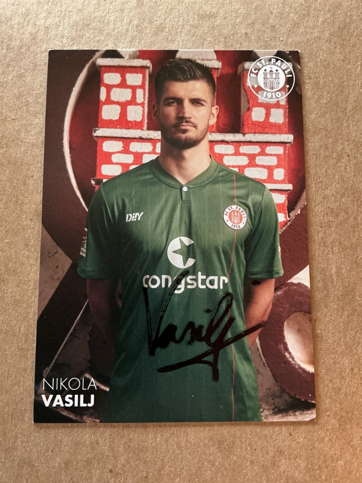 Nikola Vasilj, Bosnia 🇧🇦 FC St. Pauli 2021/22 hand signed - Autographs-World