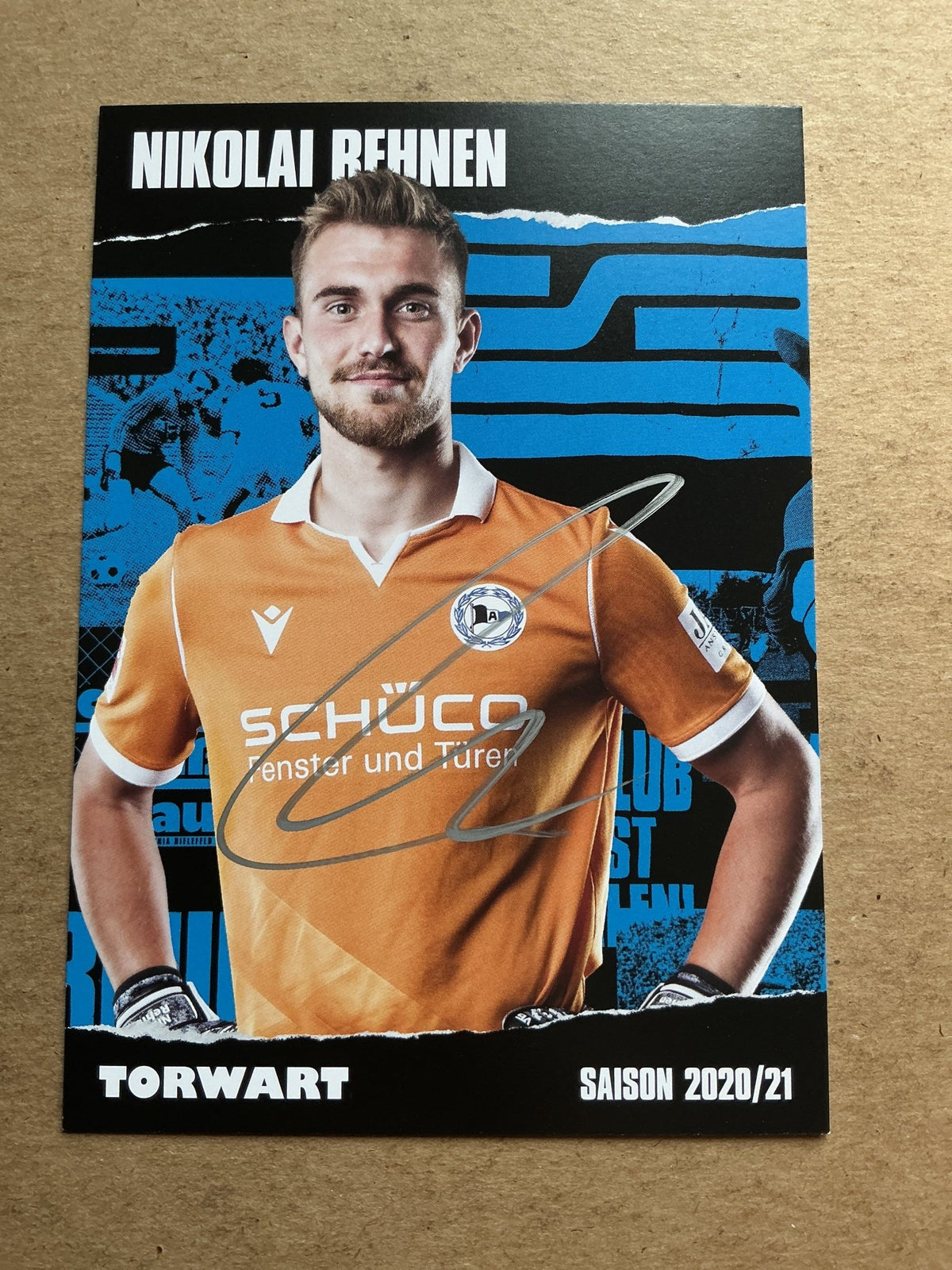 Nikolai Rehnen, Germany 🇩🇪 Arminia Bielefeld 2020/21 hand signed - Autographs-World