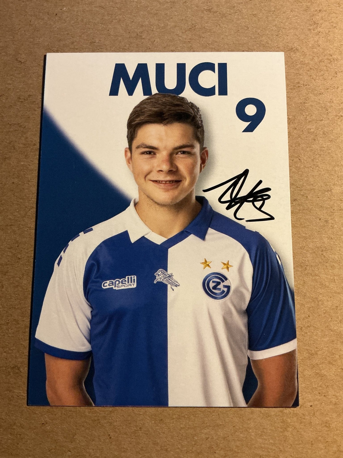 Nikolas Muci, Switzerland 🇨🇭 Grasshopper Zürich 2024/25 hand signed - Autographs-World