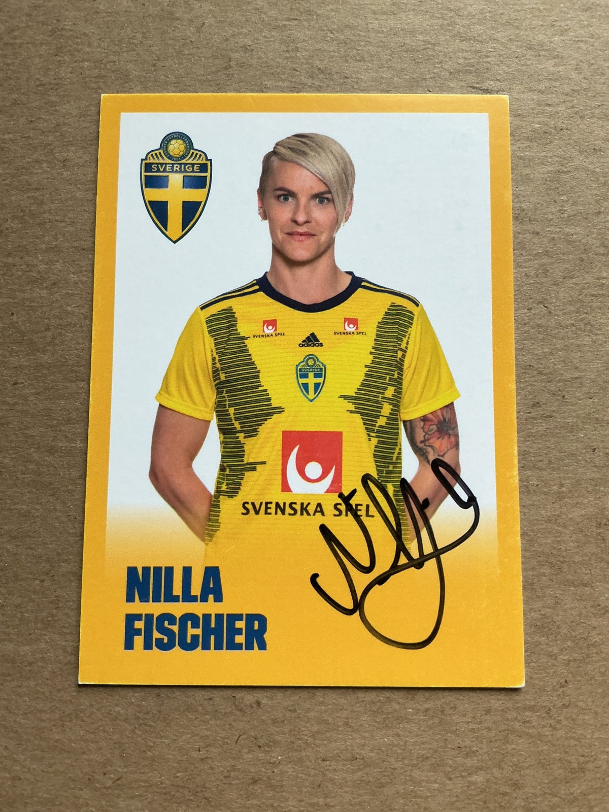 Nilla Fischer, Sweden 🇸🇪 UEFA Women’s Euro 2022 hand signed - Autographs-World