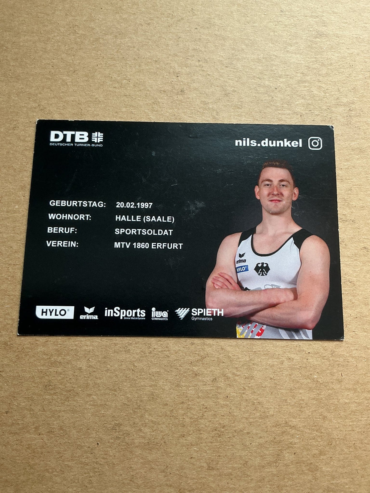 Nils Dunkel, Germany 🇩🇪 Gymnastics Sports 2024 hand signed - Autographs-World