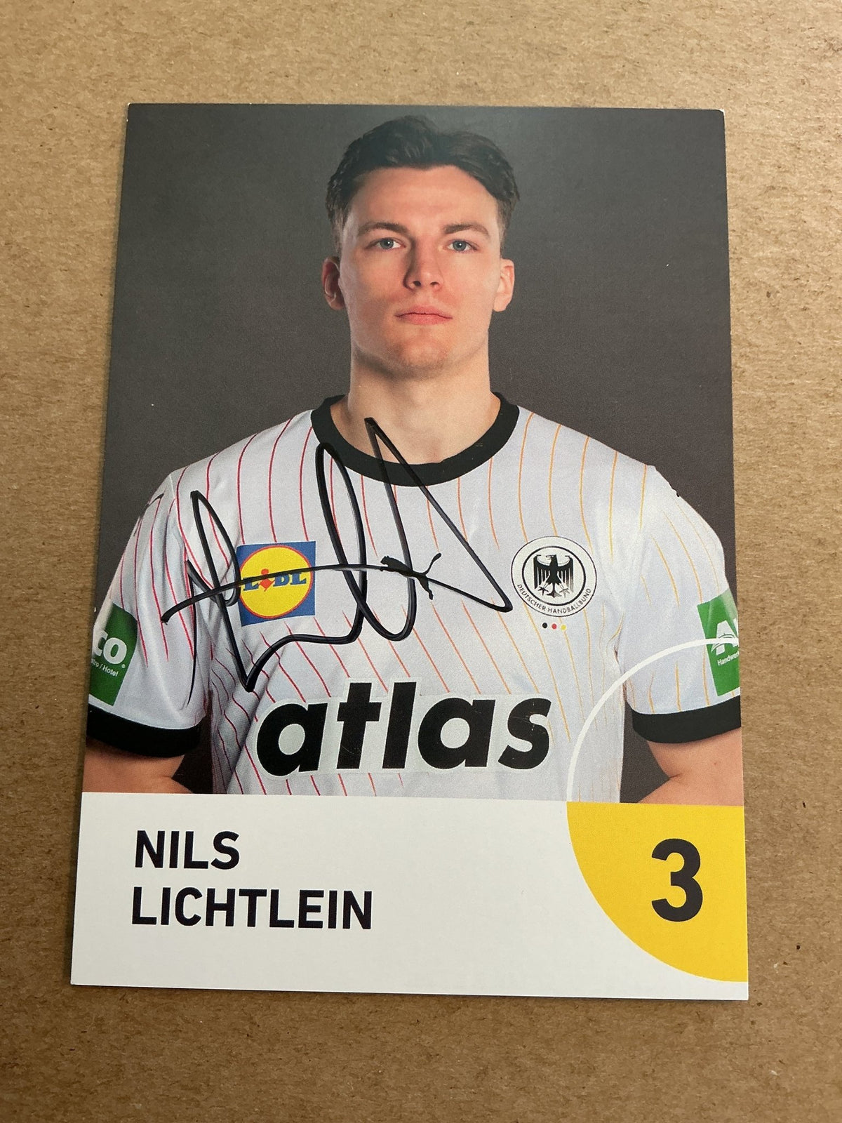 Nils Leichtlein, Germany 🇩🇪 Handball Sports 2025 hand signed - Autographs-World