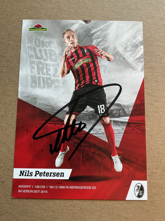 Nils Petersen, Germany 🇩🇪 SC Freiburg 2019/20 hand signed - Autographs-World