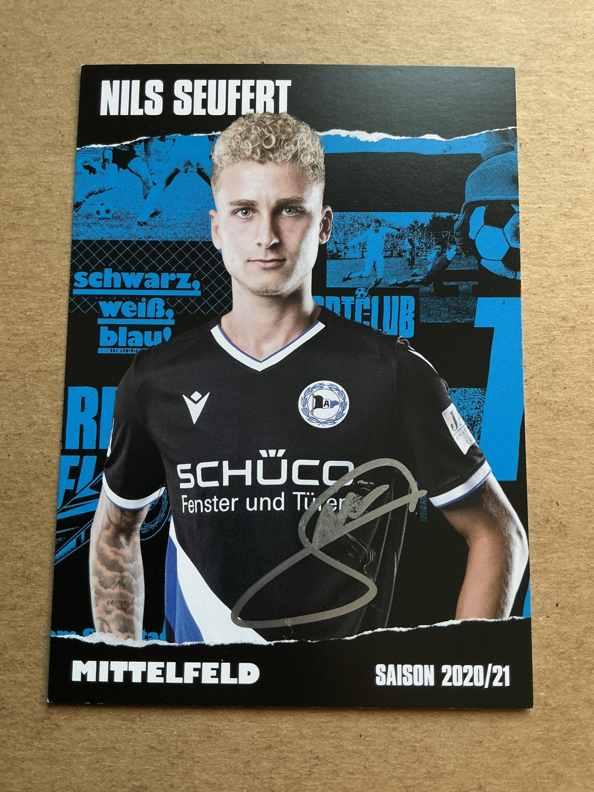 Nils Seufert, Germany 🇩🇪 Arminia Bielefeld 2020/21 hand signed - Autographs-World
