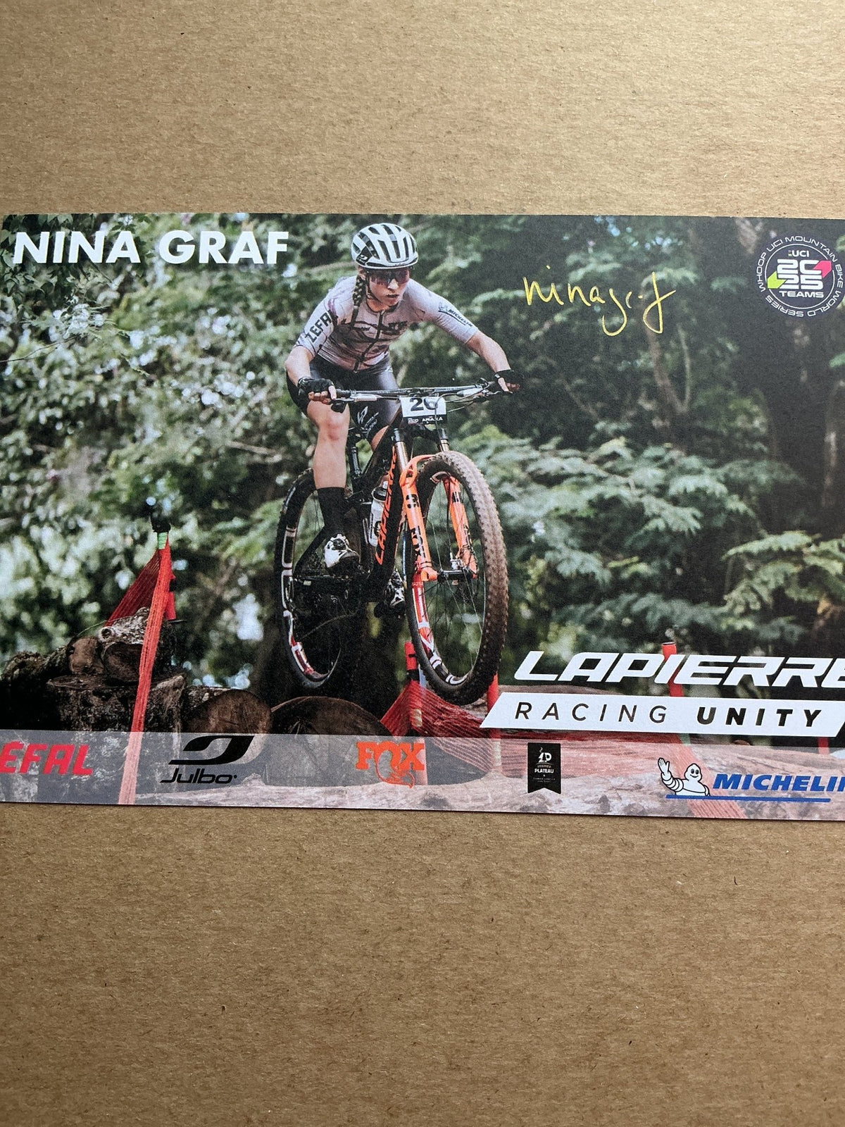 Nina Graf, Germany 🇩🇪 Cycling Summer Olympics 2024 hand signed - Autographs-World