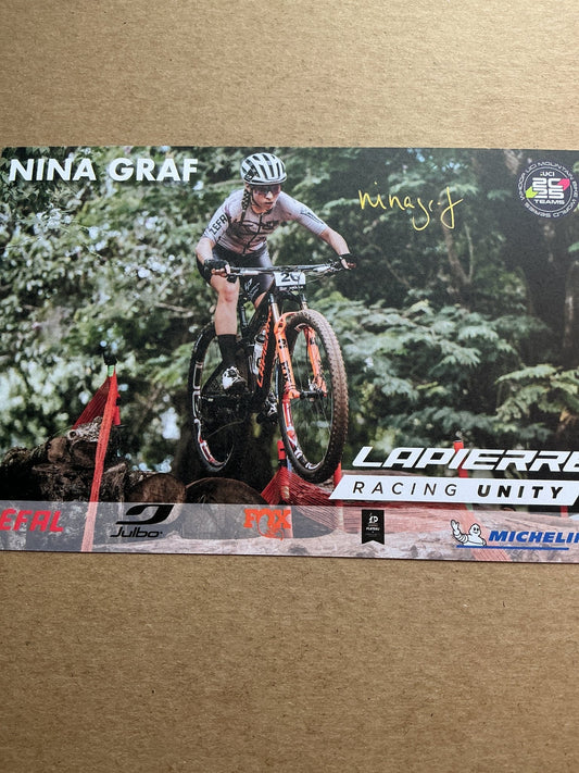 Nina Graf, Germany 🇩🇪 Cycling Summer Olympics 2024 hand signed - Autographs-World