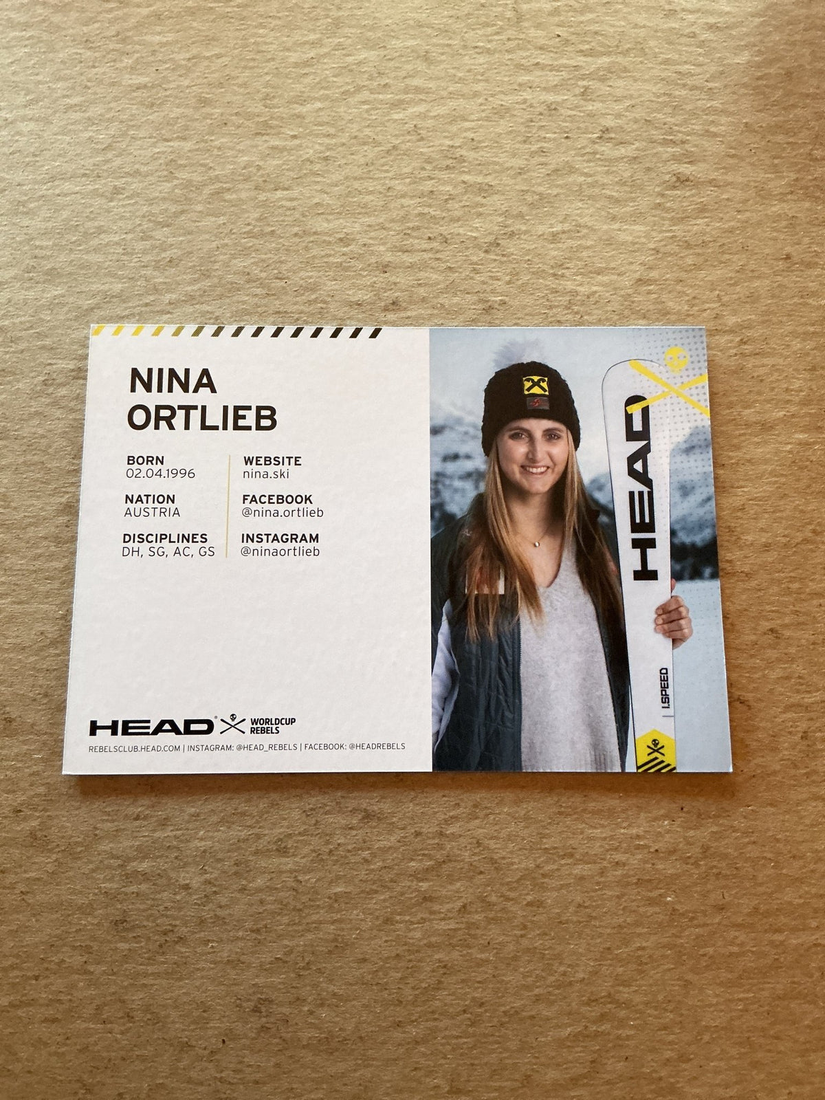 Nina Ortlieb, Austria 🇦🇹 Alpine 2023/24 hand signed - Autographs-World