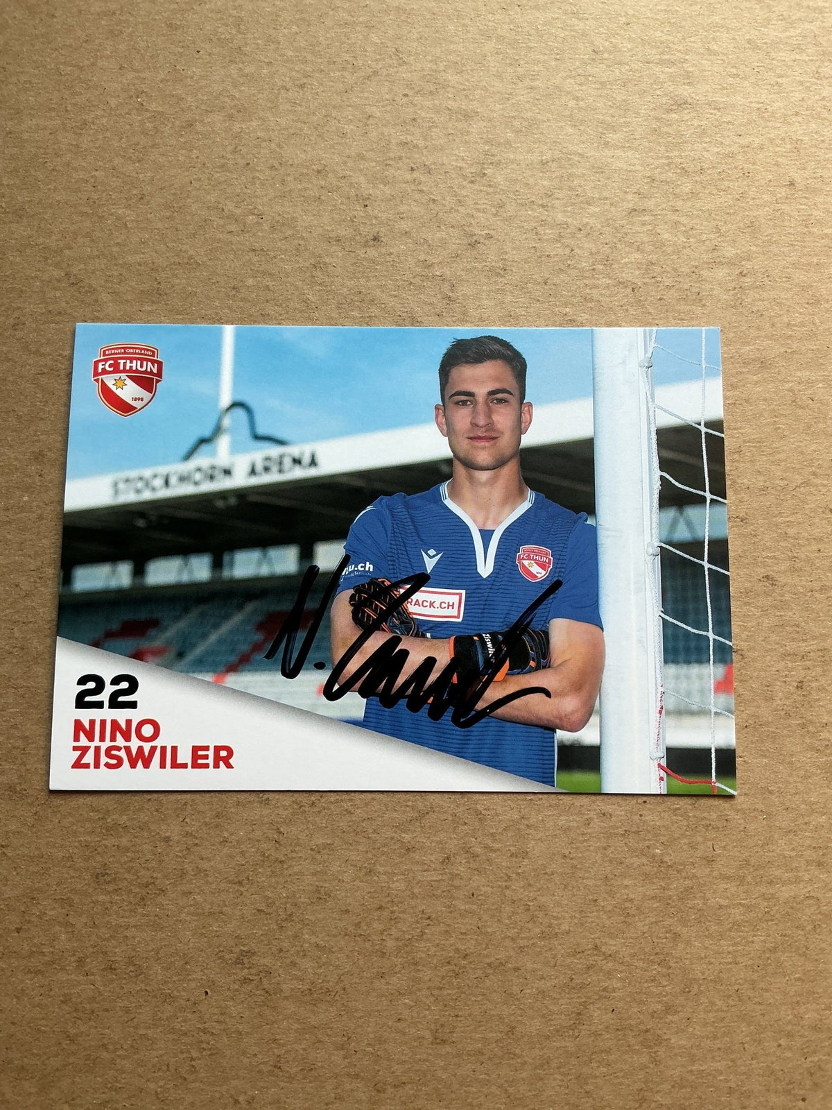 Nino Ziswiler, Switzerland 🇨🇭 FC Thun 2020/21 hand signed - Autographs-World