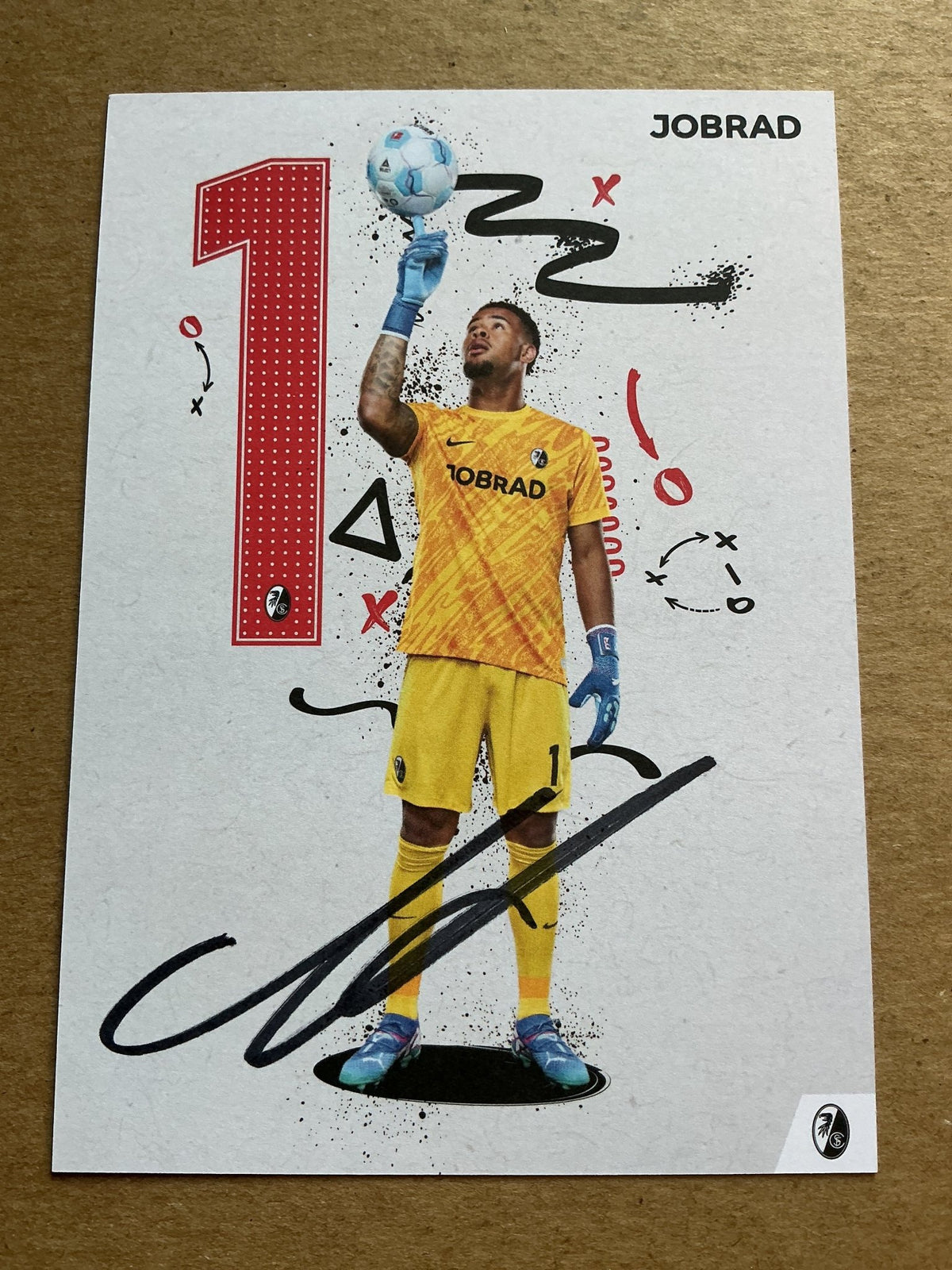 Noah Atubolu, Germany 🇩🇪 SC Freiburg 2024/25 hand signed - Autographs-World