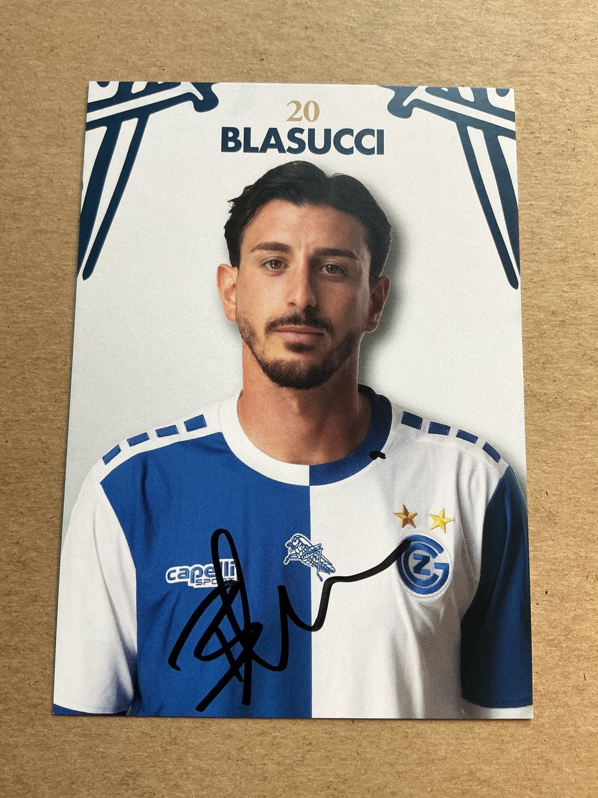 Noah Blasucci, Switzerland 🇨🇭 Grasshopper Club Zürich 2023/24 hand signed - Autographs-World
