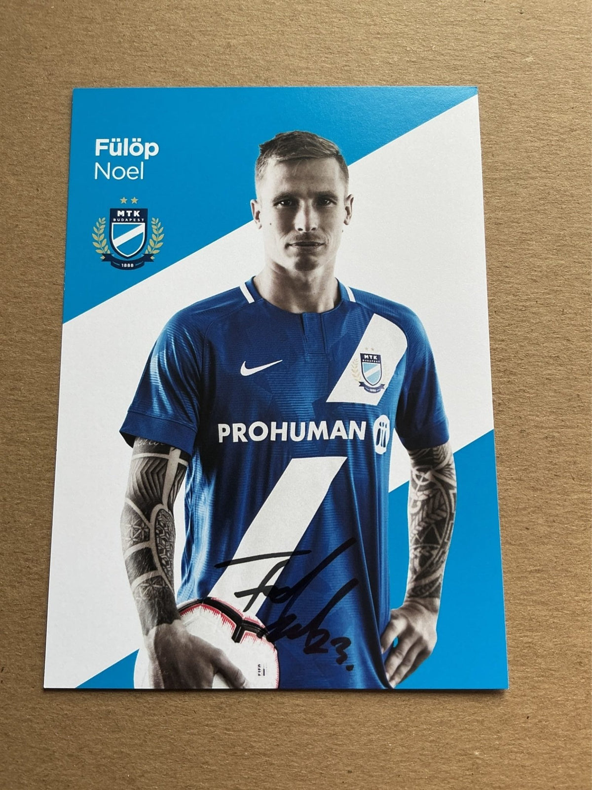 Noel Fülöp, Hungary 🇭🇺 MTK Budapest FC 2019/20 hand signed - Autographs-World