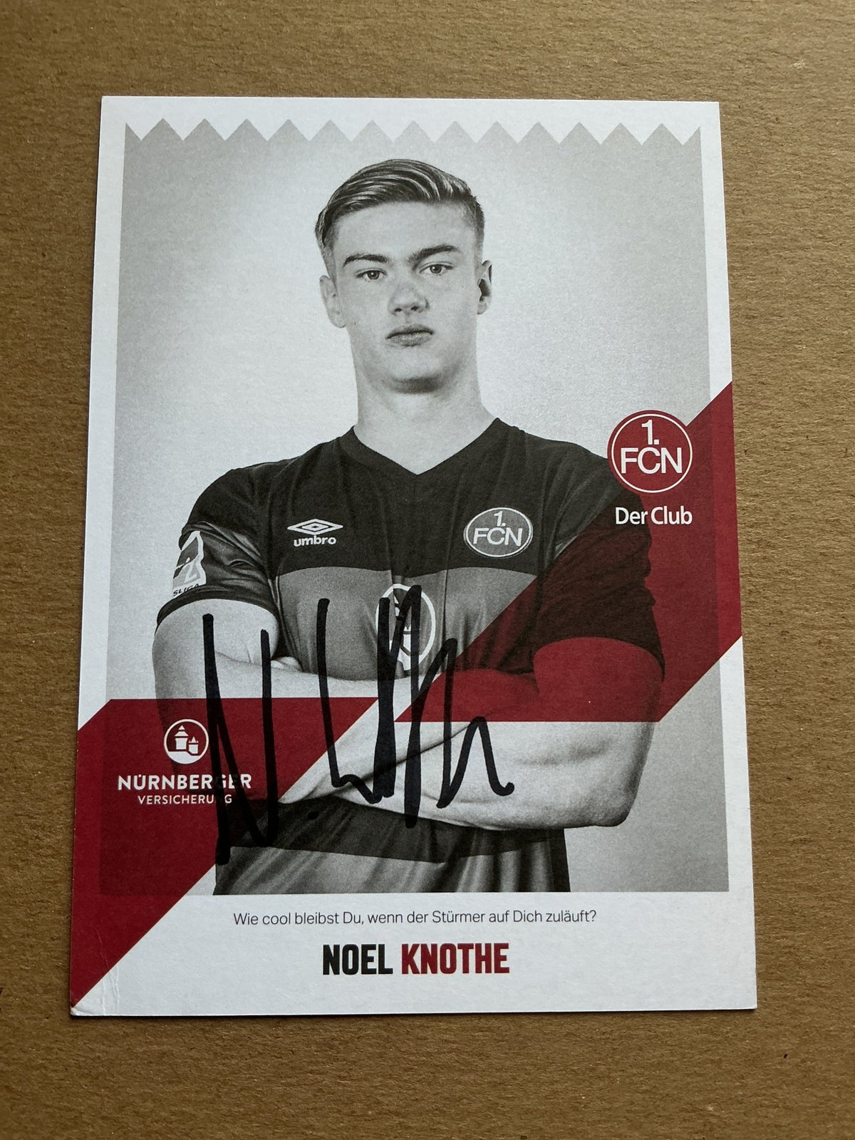 Noel Knothe, Germany 🇩🇪 1.FC Nürnberg 2020/21 hand signed - Autographs-World