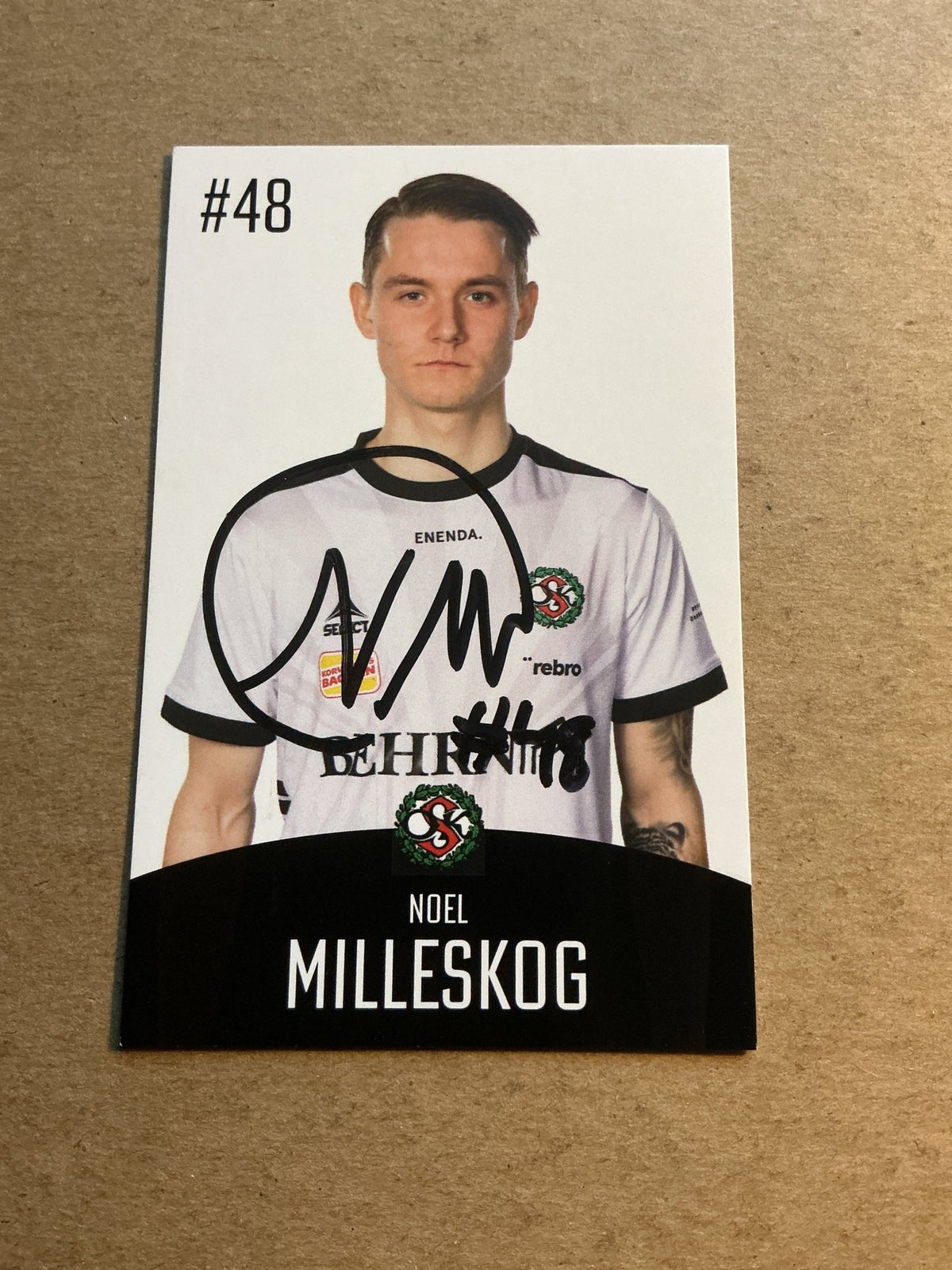 Noel Milleskog, Sweden 🇸🇪 Örebro SK 2022/23 hand signed - Autographs-World