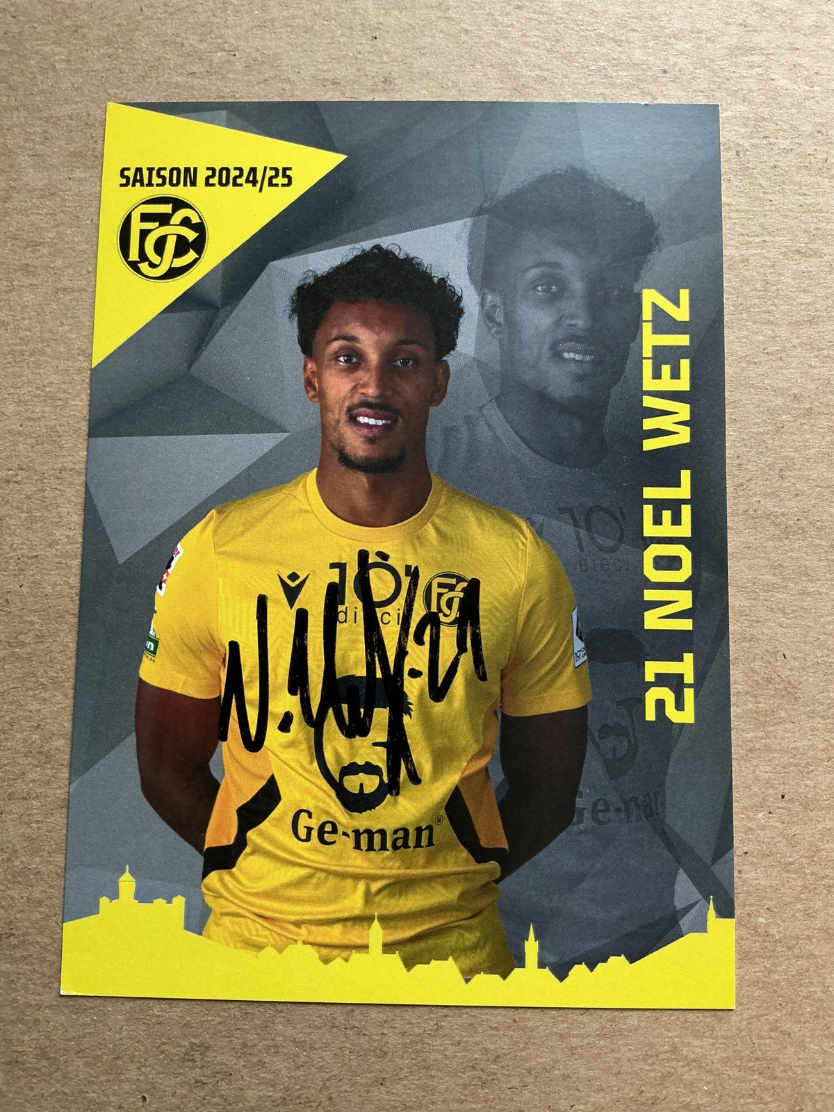 Noel Wetz, Switzerland 🇨🇭 FC Schaffhausen 2024/25 hand signed - Autographs-World