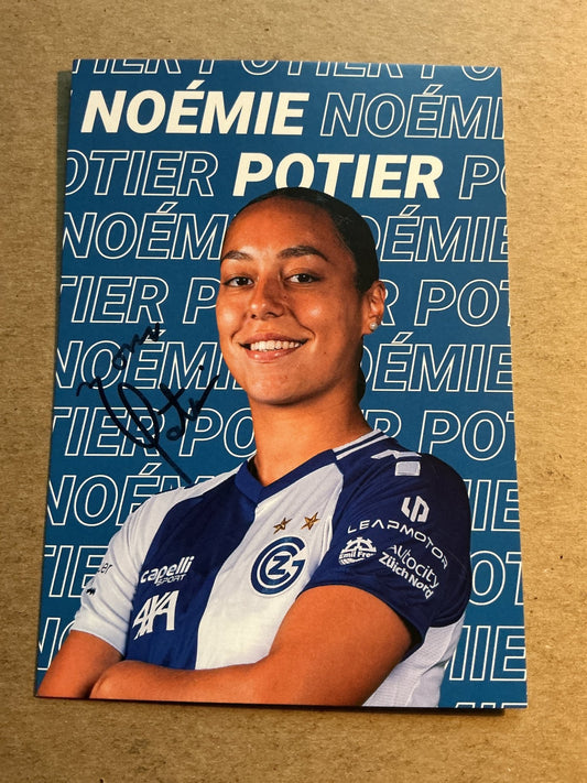 Noémie Potier, Switzerland 🇨🇭 Grasshopper Club Zürich 2025/26 hand signed - Autographs-World
