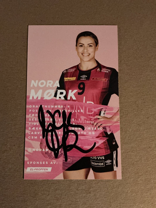 Nora Mørk, Norway 🇳🇴 Handball Vipers 2021/22 hand signed - Autographs-World