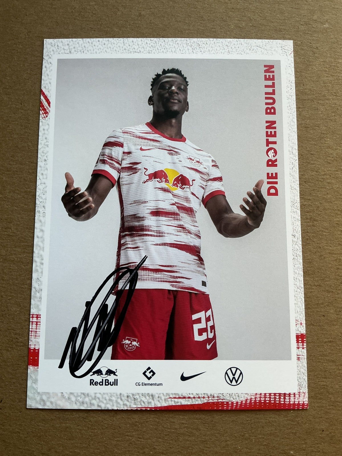 Nordi Mukiele, France 🇫🇷 RB Leipzig 2021/22 hand signed - Autographs-World