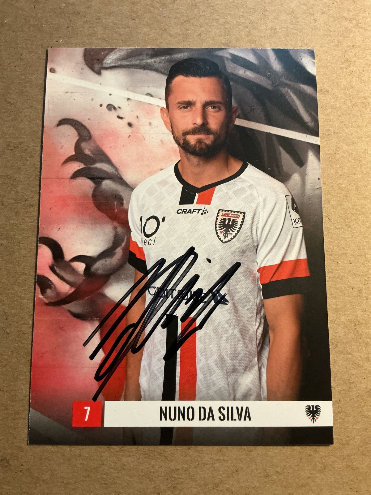 Nuno da Silva, Portugal 🇵🇹 FC Aarau 2023/24 hand signed - Autographs-World