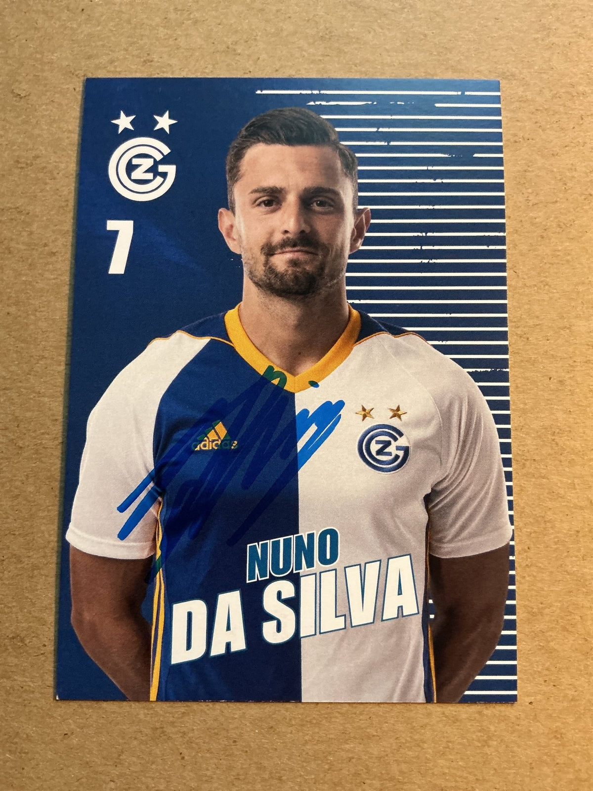 Nuno da Silva, Portugal 🇵🇹 Grasshopper Club Zürich 2021/22 hand signed - Autographs-World