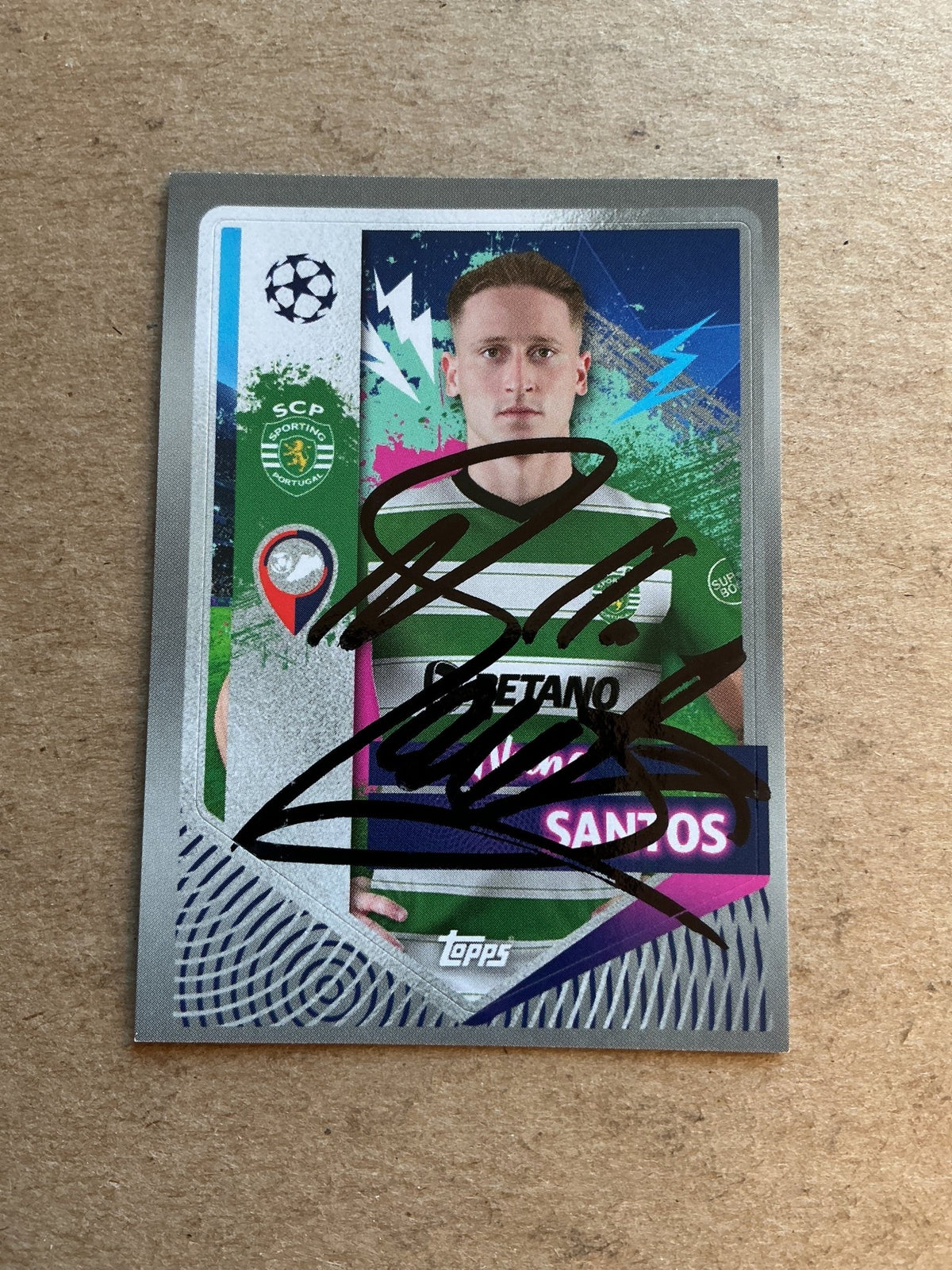 Nuno Santos, Portugal 🇵🇹 Sporting CP 2022/23 Topps hand signed - Autographs-World