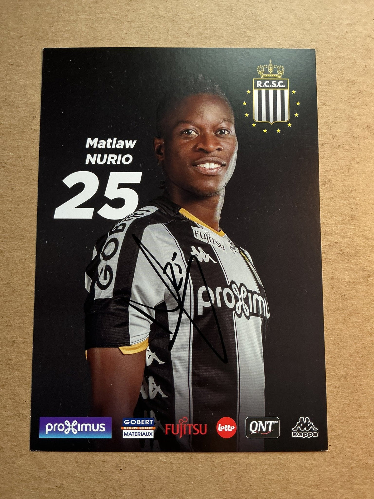 Núrio Fortuna, Angola 🇦🇴 Royal Charleroi SC 2019/20 hand signed - Autographs-World