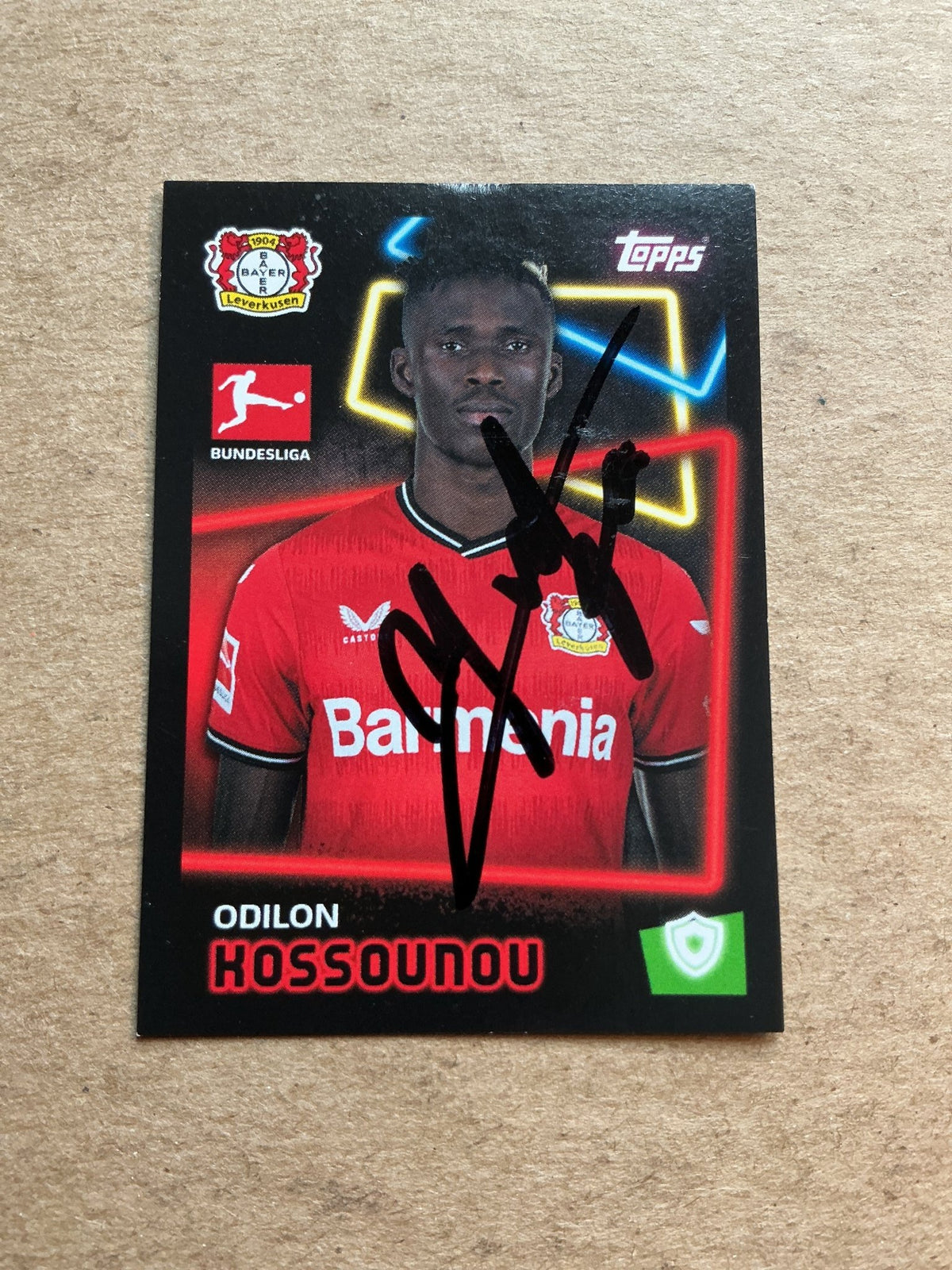 Odilon Kossounou, Ivory Coast 🇨🇮 2022/23 Topps hand signed - Autographs-World