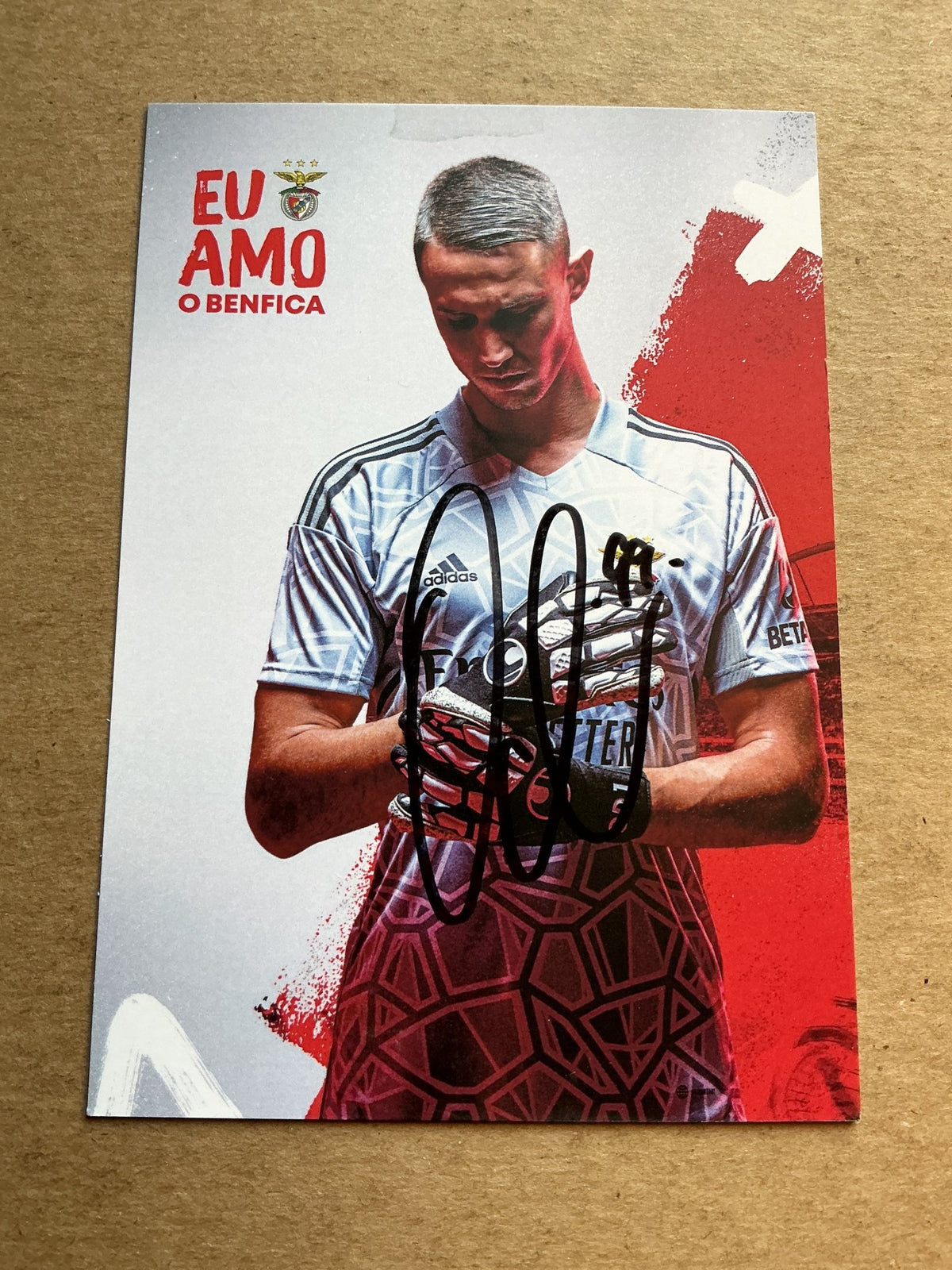 Odysseas Vlachodimos, Greece 🇬🇷 Benfica SL 2022/23 hand signed - Autographs-World