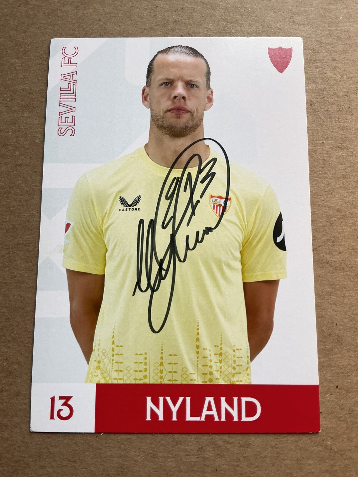 Ørjan Nyland, Norway 🇳🇴 Sevilla FC 2024/25 hand signed - Autographs-World