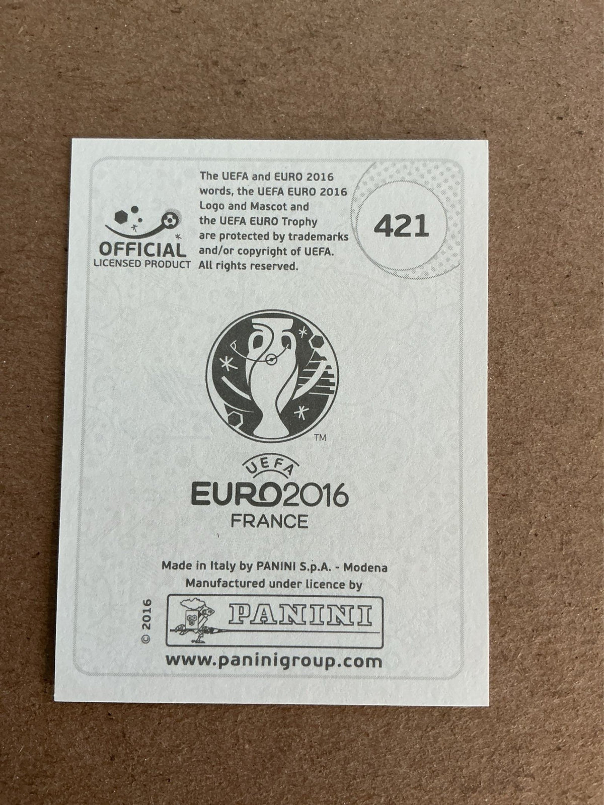 Oğuzhan Özyakup, Türkiye 🇹🇷 UEFA Euro 2016 Panini hand signed - Autographs-World