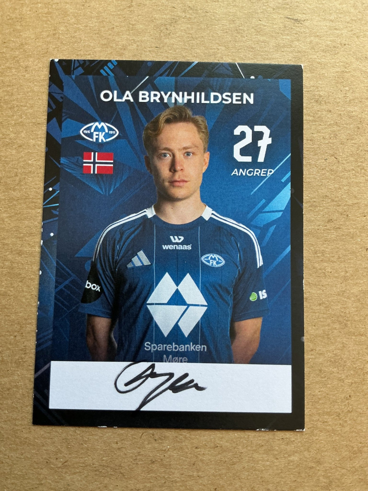 Ola Brynhildsen, Norway 🇳🇴 Molde FK 2024/25 hand signed - Autographs-World
