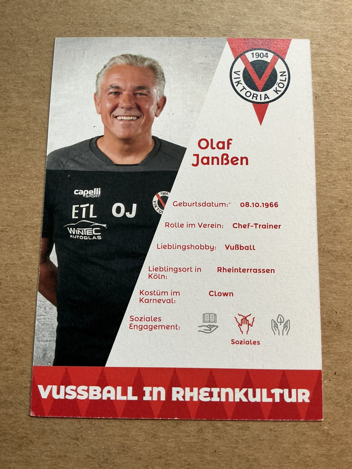 Olaf Janßen, Germany 🇩🇪 Viktoria Köln 2022/23 hand signed - Autographs-World