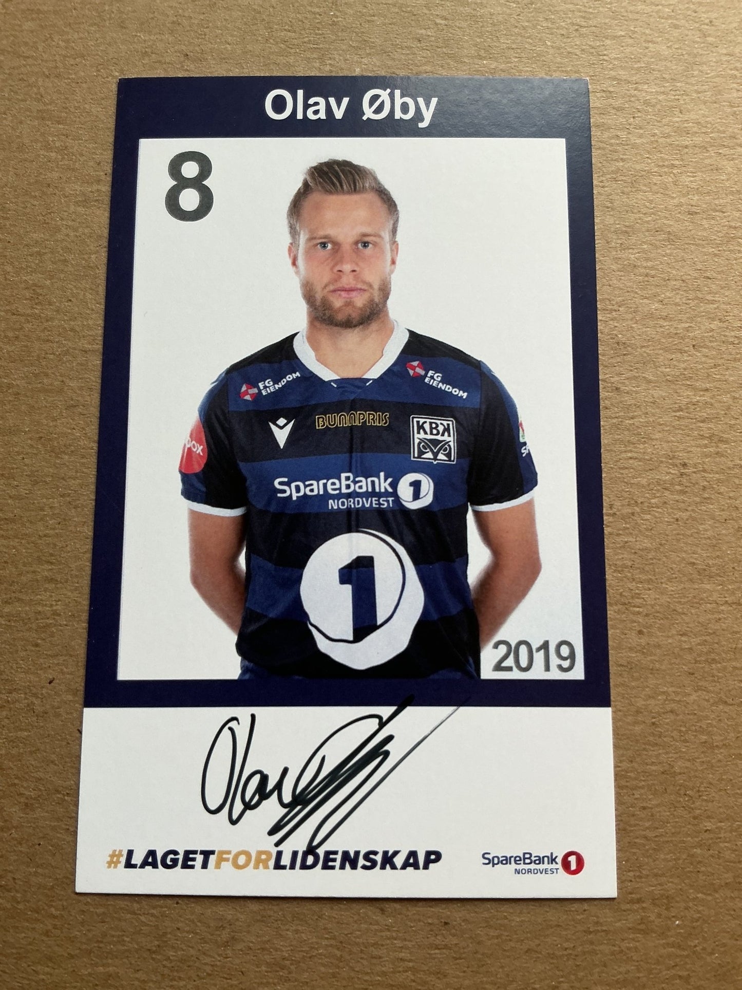 Olav Øby, Norway 🇳🇴 Kristiansund BK 2019/20 hand signed - Autographs-World