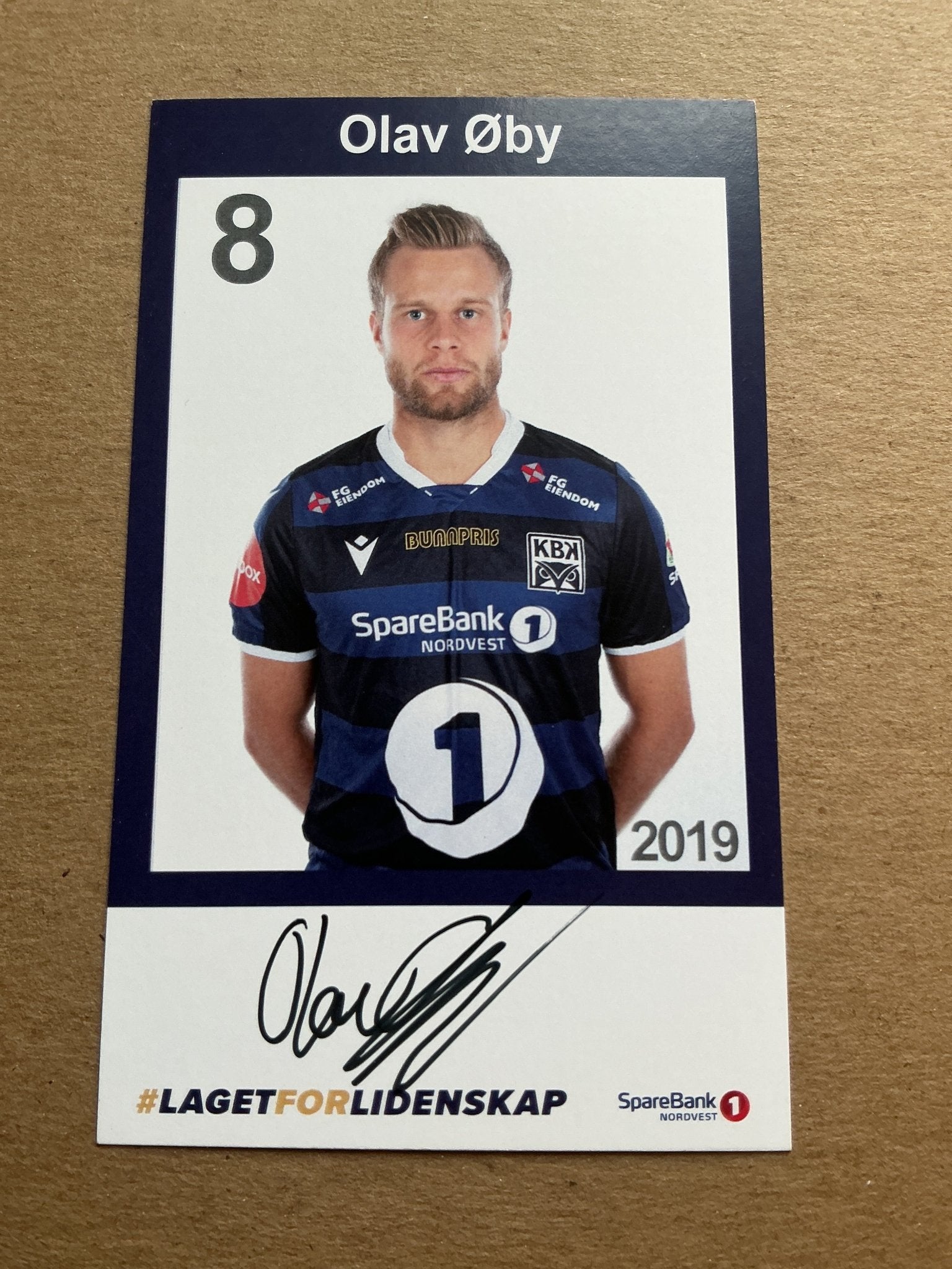 Olav Øby, Norway 🇳🇴 Kristiansund BK 2019/20 hand signed - Autographs-World