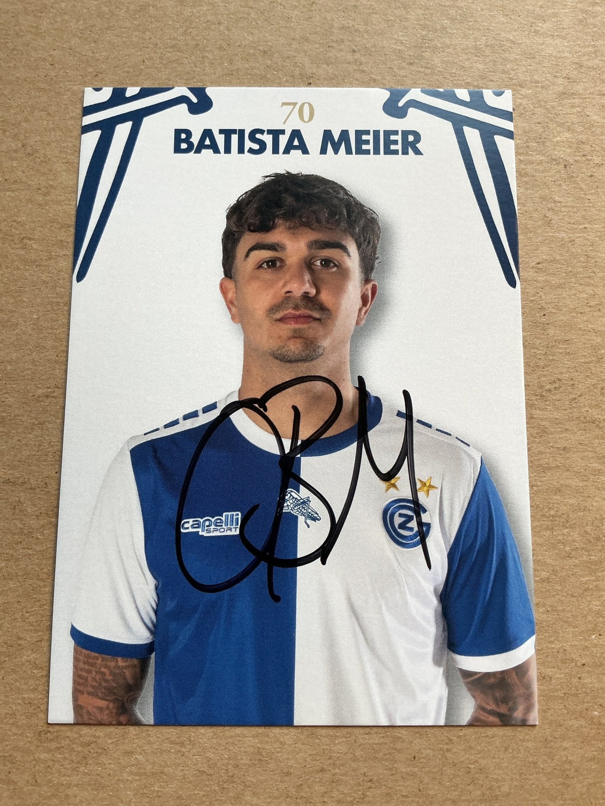 Oliver Batista Meier, Germany 🇩🇪 Grasshopper Club Zürich 2023/24 hand signed - Autographs-World
