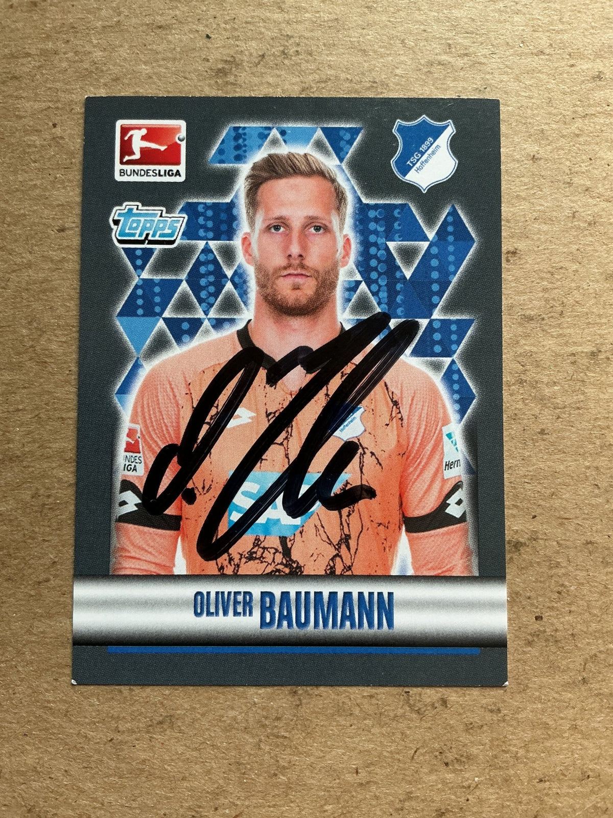 Oliver Baumann, Germany 🇩🇪 TSG 1899 Hoffenheim 2015/16 Topps hand signed - Autographs-World
