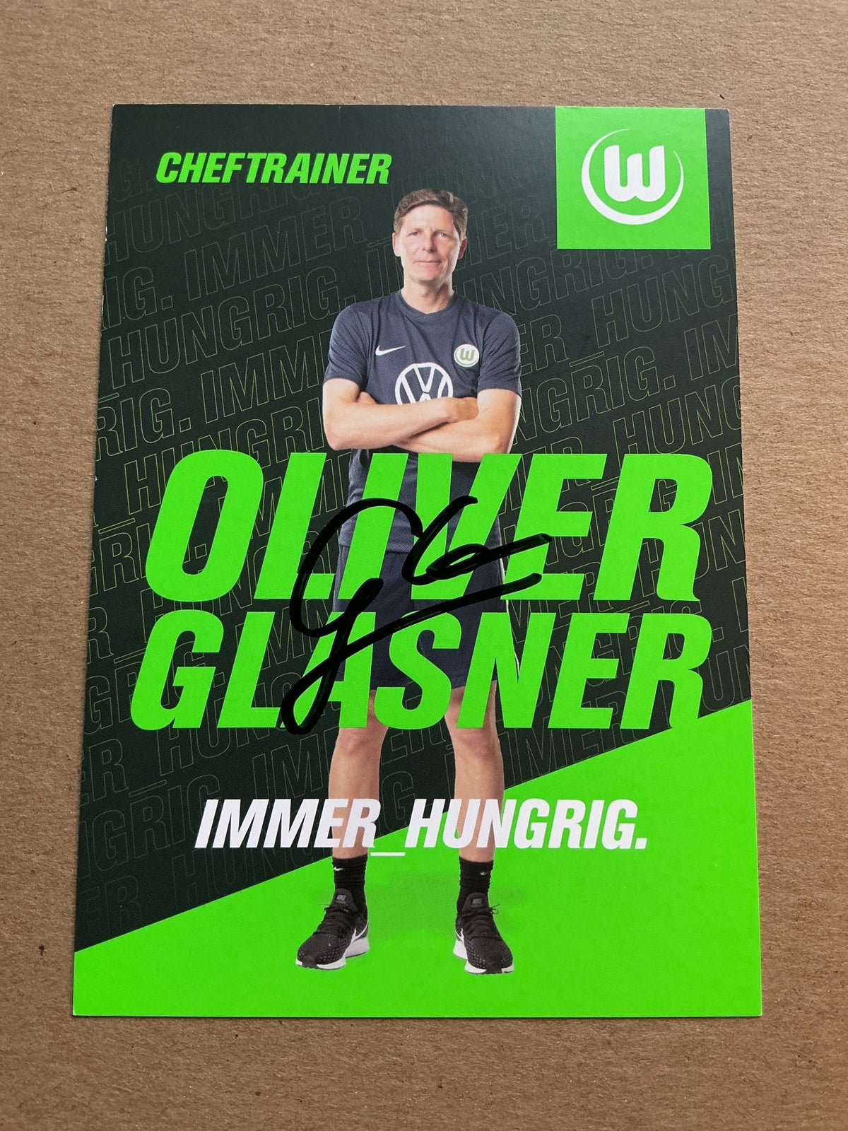 Oliver Glasner, Austria 🇦🇹 VfL Wolfsburg 2019/20 hand signed - Autographs-World