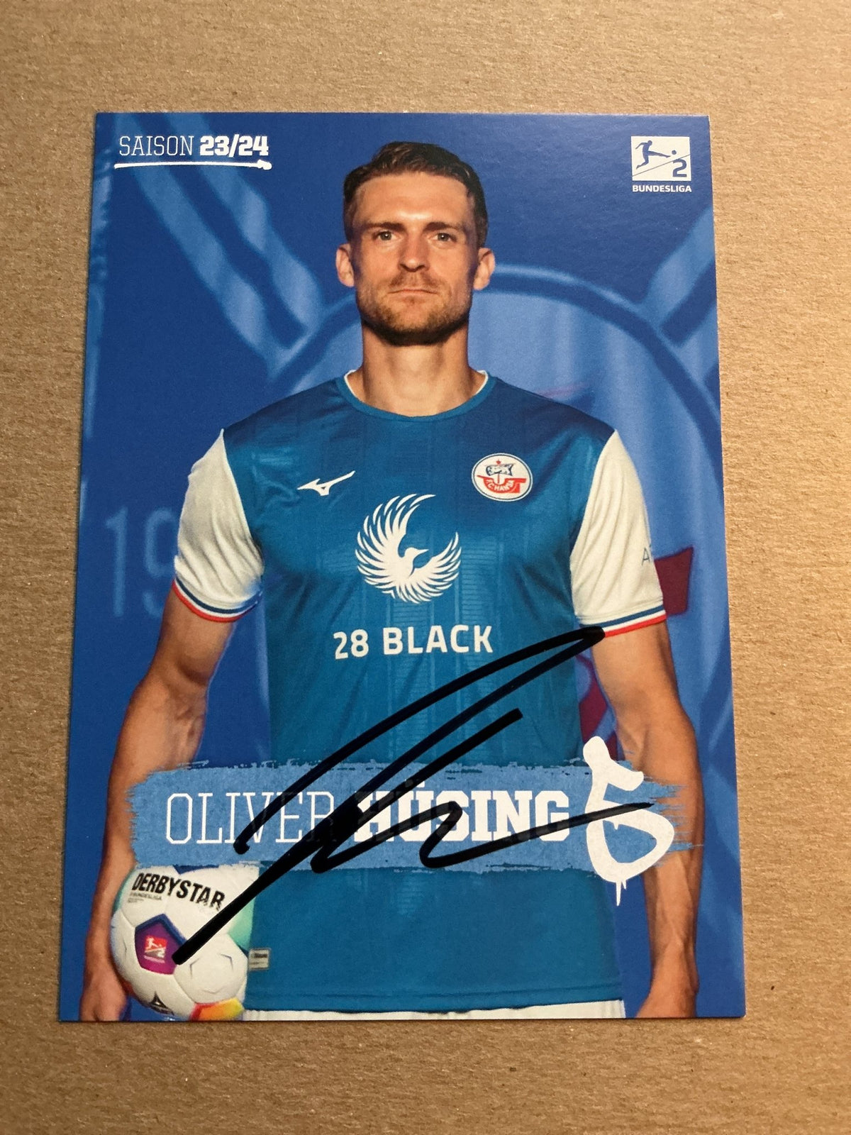 Oliver Hüsing, Germany 🇩🇪 Hansa Rostock 2023/24 hand signed - Autographs-World