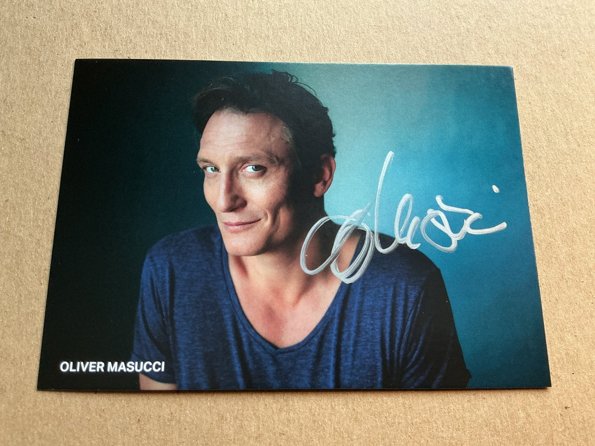 Oliver Masucci, Germany 🇩🇪 Actor 2024 hand signed - Autographs-World