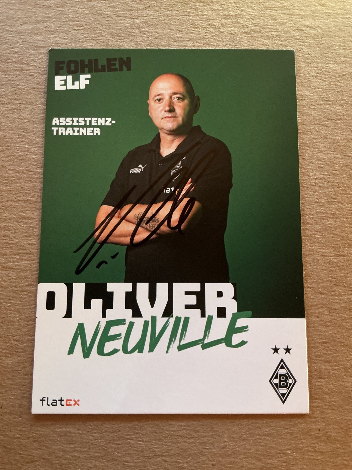 Oliver Neuville, Germany 🇩🇪 Borussia Mönchengladbach 2022/23 hand signed - Autographs-World