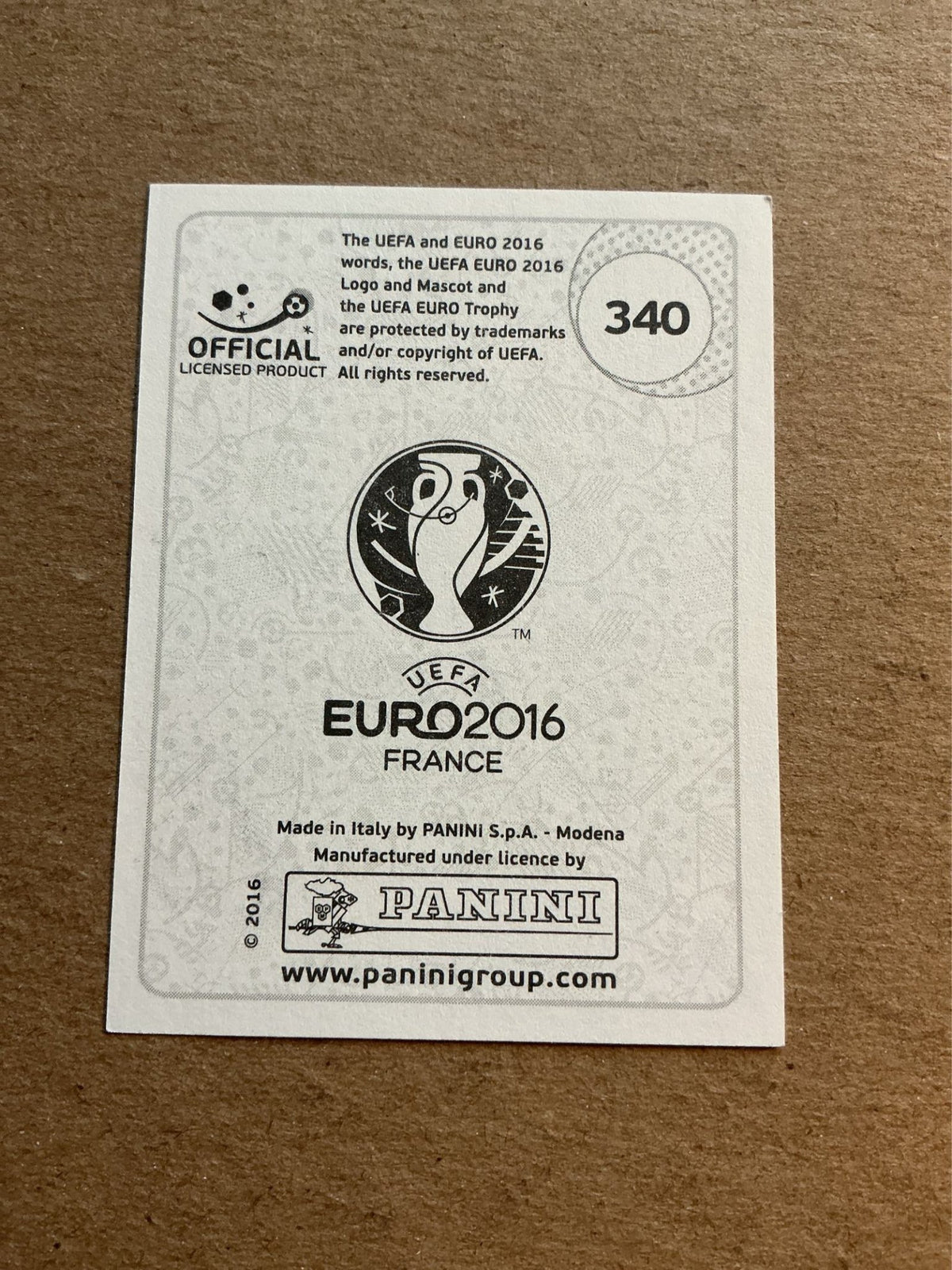 Oliver Norwood, Northern Ireland, UEFA Euro 2016 Panini hand signed - Autographs-World
