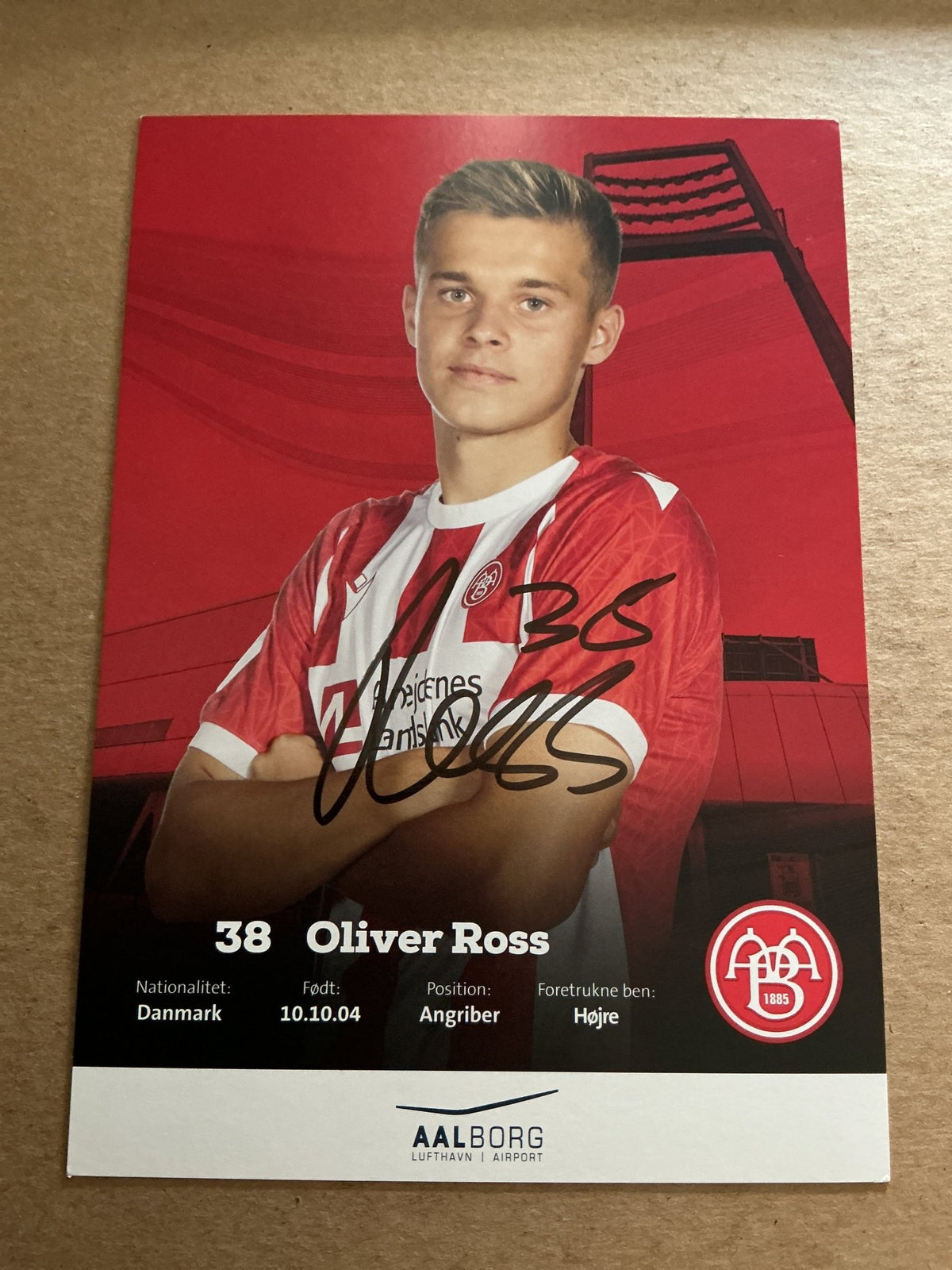 Oliver Ross, Denmark 🇩🇰 Aalborg BK 2022/23 hand signed - Autographs-World