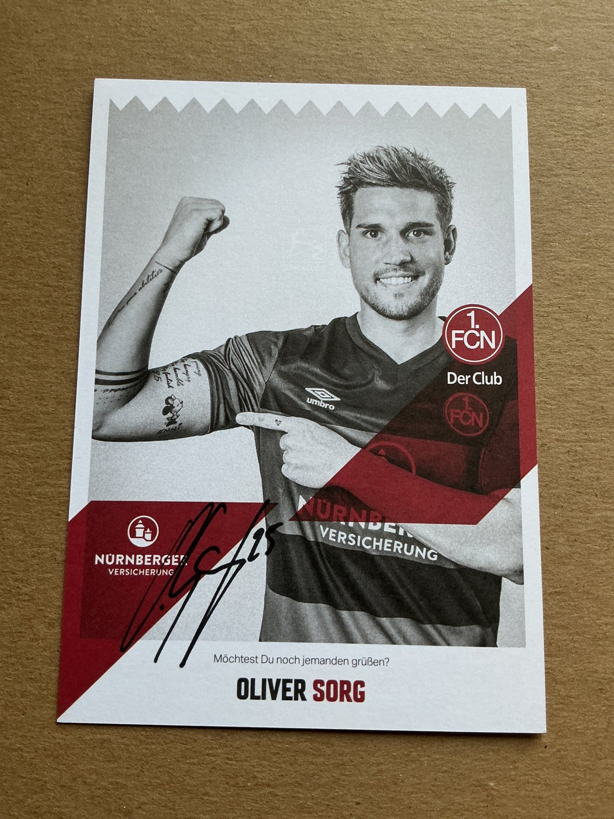 Oliver Sorg, Germany 🇩🇪 1.FC Nürnberg 2020/21 hand signed - Autographs-World