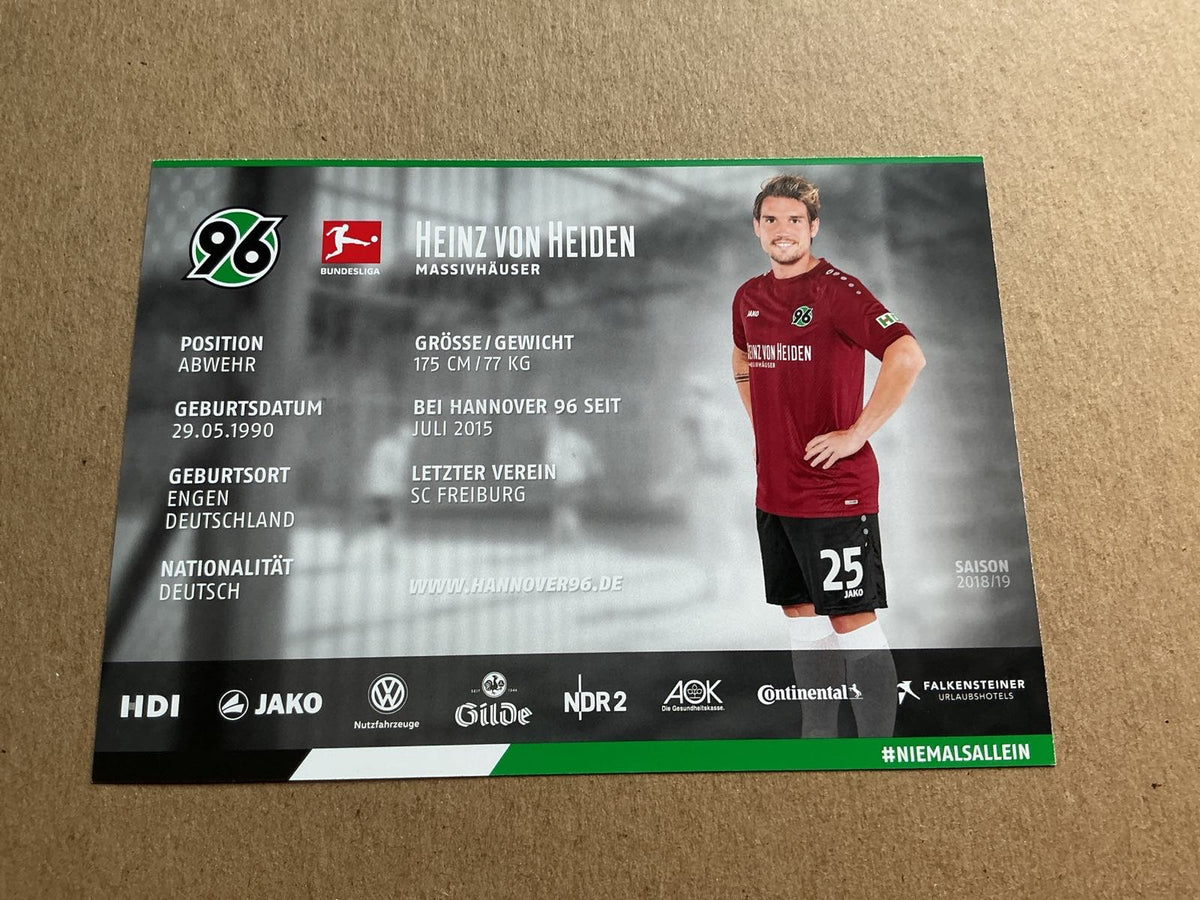 Oliver Sorg, Germany 🇩🇪 Hannover 96 2018/19 hand signed - Autographs-World