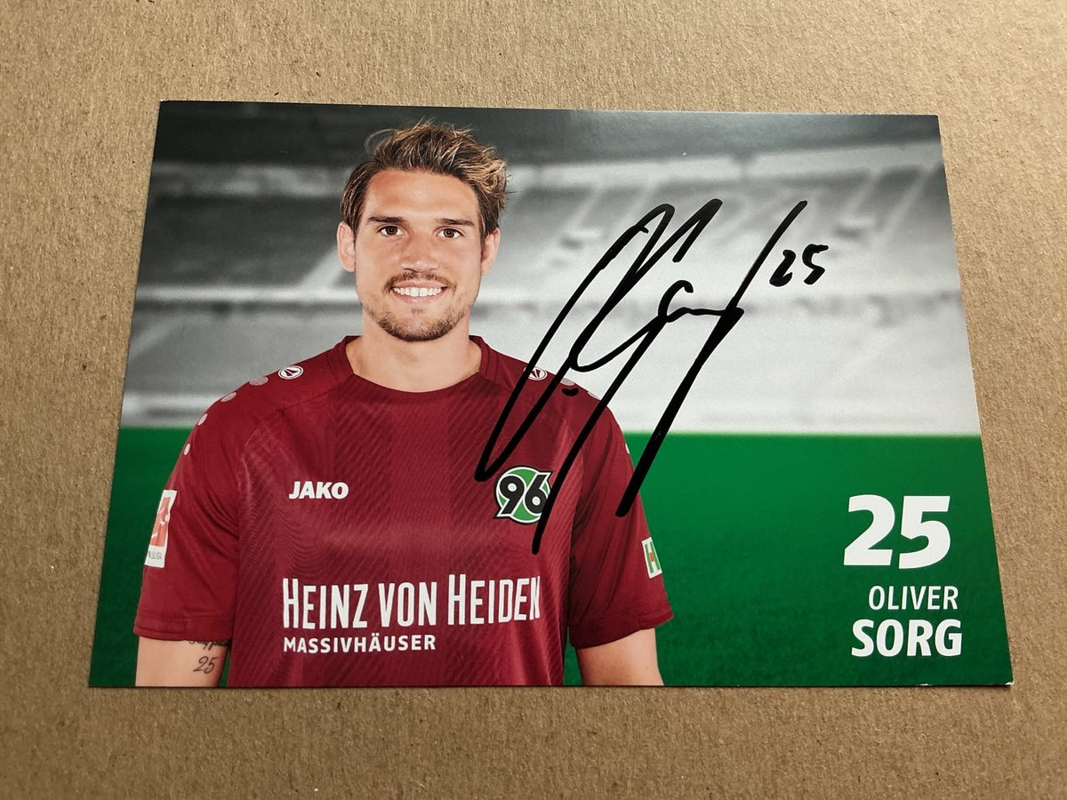 Oliver Sorg, Germany 🇩🇪 Hannover 96 2018/19 hand signed - Autographs-World