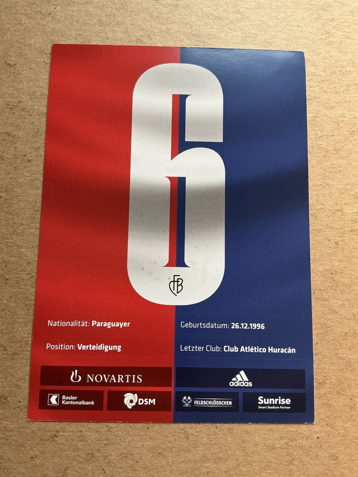 Omar Alderete, Paraguay 🇵🇾 FC Basel 2019/20 hand signed - Autographs-World