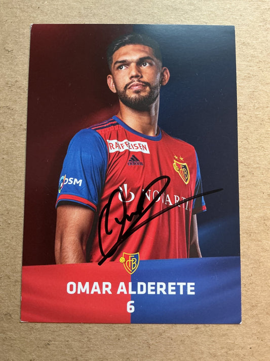 Omar Alderete, Paraguay 🇵🇾 FC Basel 2019/20 hand signed - Autographs-World
