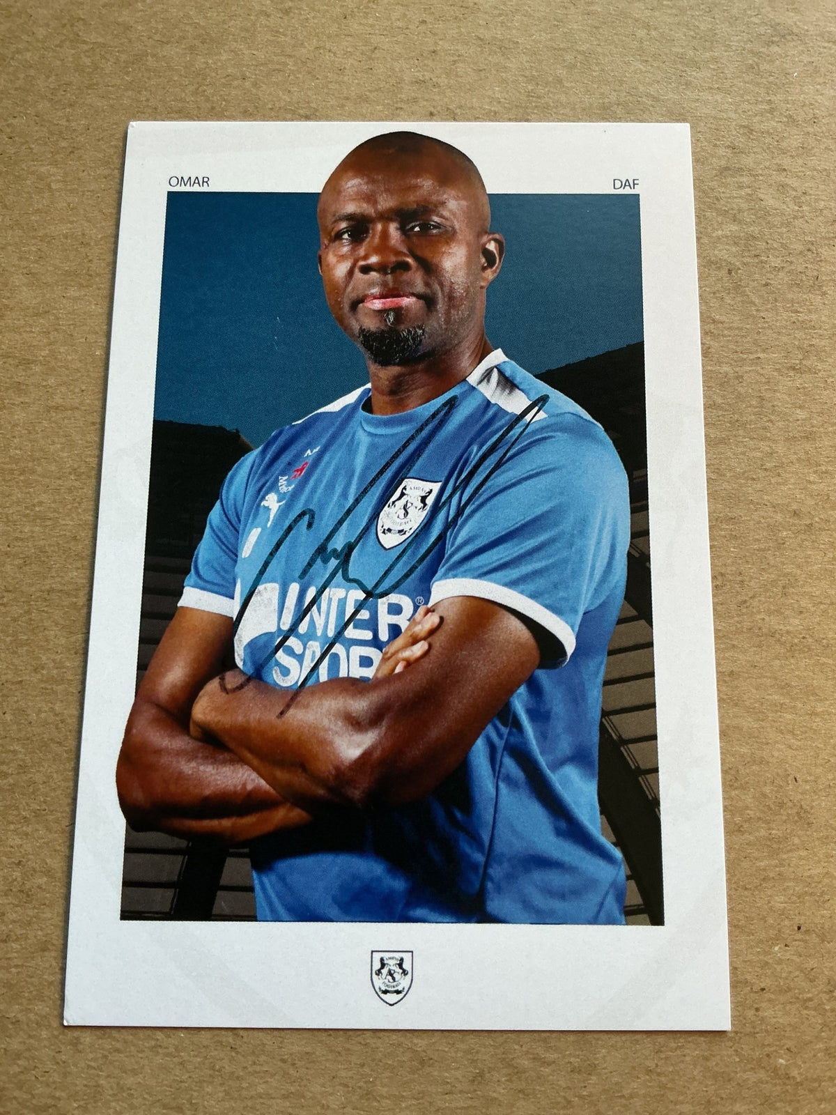 Omar Daf, Senegal 🇸🇳 Amiens SC 2023/24 hand signed - Autographs-World
