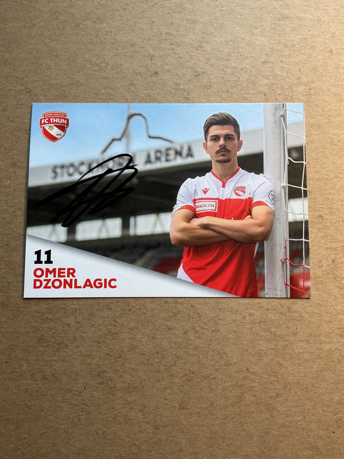 Omer Dzonlagic, Switzerland 🇨🇭 FC Thun 2020/21 hand signed - Autographs-World